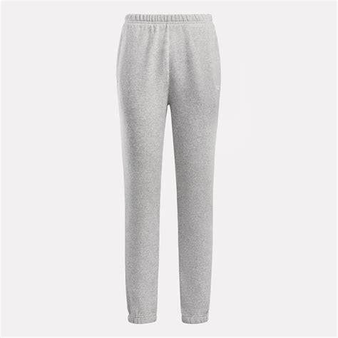 Reebok Identity Fleece Pants In Medium Grey Heather Reebok Official Uk