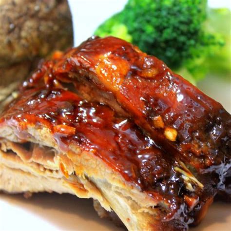 Amazing Sweet And Sticky Honey Garlic Slow Cooker Ribs A Feast For