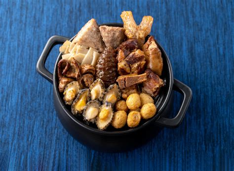 Traditional Food Of Chinese Lunar New Year Buddha Jumps Over The Wall