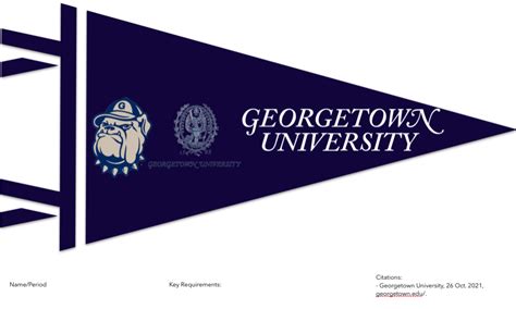 Georgetown University Penant