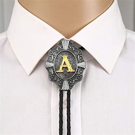 Snapklik Aalphabet Letter Western Bolo String Tie Initial Letters