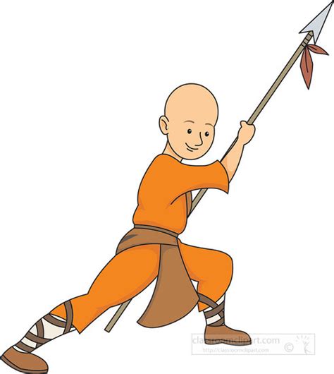 Shaolin Warriors Monk Clipart Classroom Clip Art