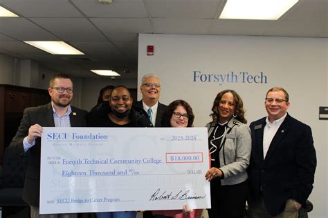 State Employees’ Credit Union (SECU) Foundation Awards $18,000 Grant to Forsyth Tech to Support