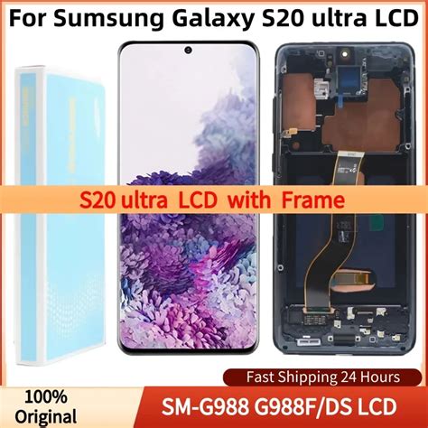 100 Original 69 Amoled Display Para Samsung Galaxy S20 Ultra Lcd Com