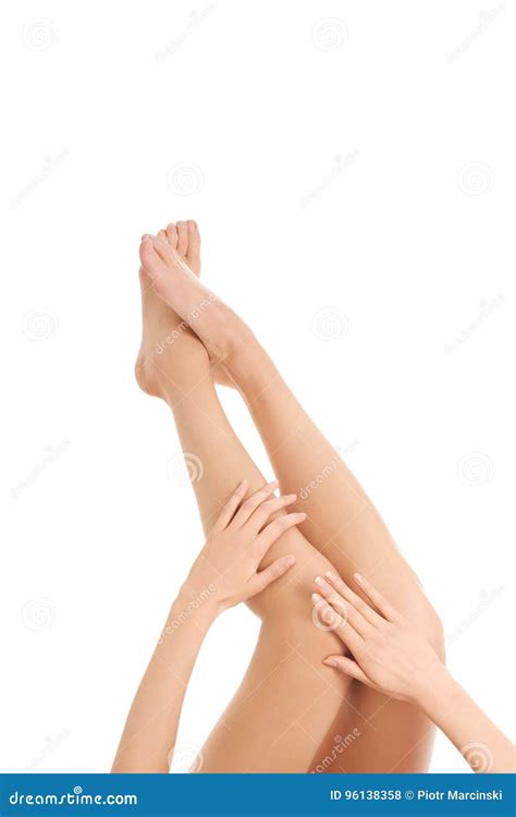 Beautiful Well Groomed Female Legs Foot Care Stock Photo Image Of