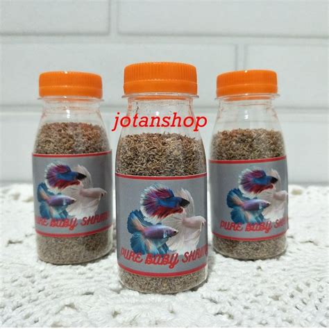 Jual Baby Shrimp Udang Kecil Halus Pakan Makanan Burayak Cupang Guppy