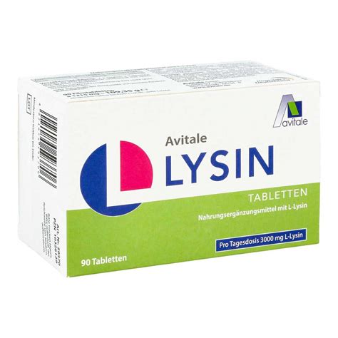 L Lysin 750 Mg Tabletten 90 Stk Apotheke De