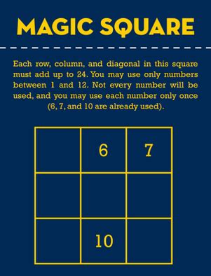 Magic Square Puzzle - TV Tropes