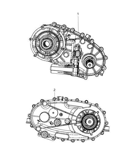 Transfer Case Assembly Identification 2007 Dodge Ram 1500