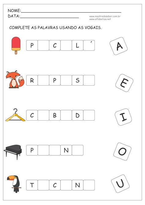 Reforço Escolar Atividades Para 1 Ano Alfabetização E Letramento