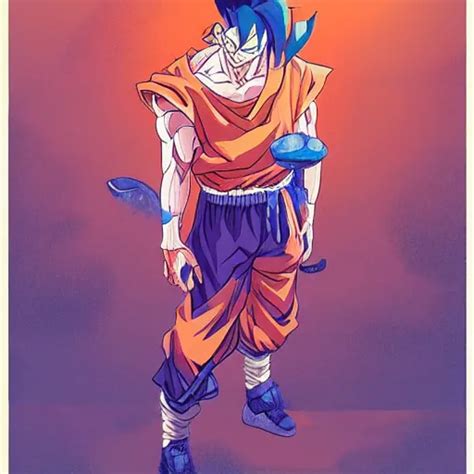 A Study Of Cell Shaded Portrait Of Goku Concept Art Stable Diffusion