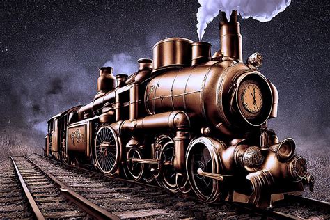 Steampunk Train Digital Art by Debra Kewley - Fine Art America