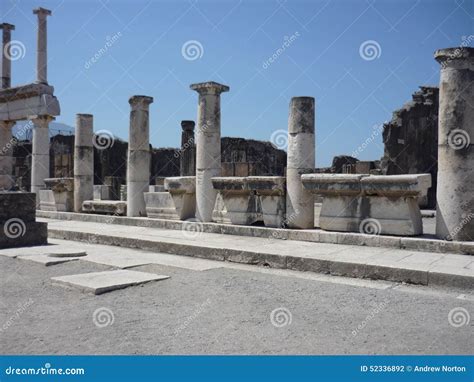 Pompeii Forum stock photo. Image of campania, architecture - 52336892