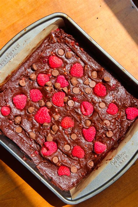 Fudgy Raspberry Brownies Taffey Bakery