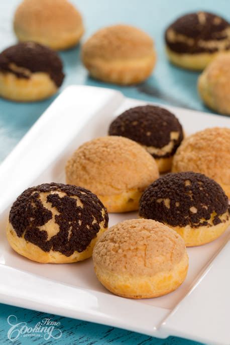 Choux Au Craquelin French Crispy Cream Puffs Recipe