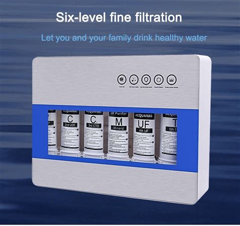 6 Stage Wall Mounted Ultrafiltration Water Purifier Water Treatment