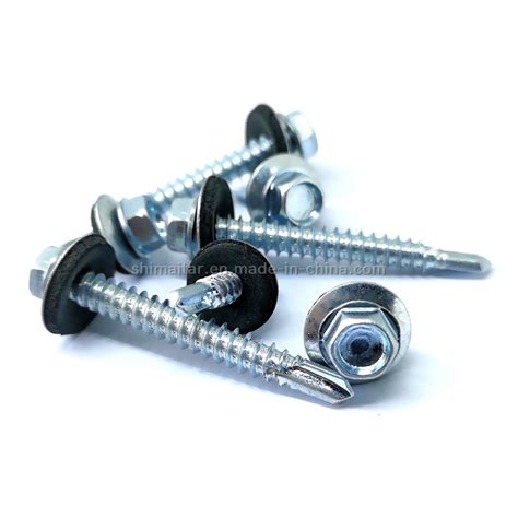 Roofing Tek Self Tapping Screws With Neoprene Washers Tornillos