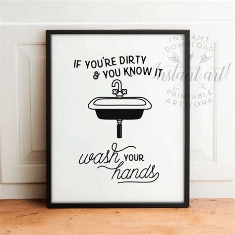 Funny Bathroom Art Printable Art Bathroom Wall Decor If You Etsy In