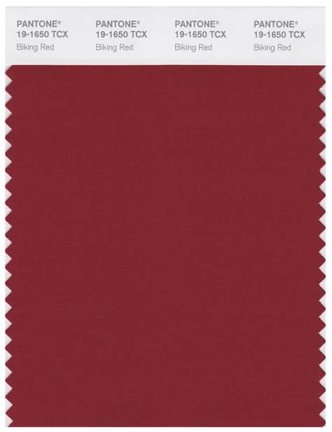 Biking Red Pantone Swatch Color Swatch