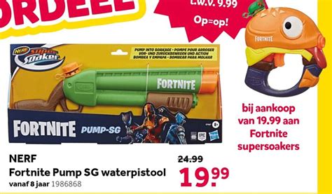 NERF Fortnite Pump SG Waterpistool Aanbieding Bij Intertoys