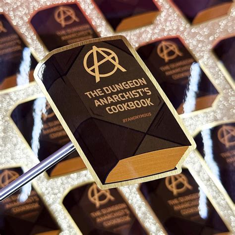 The Dungeon Anarchists Cookbook Vinyl Sticker Large And Shiny Etsy