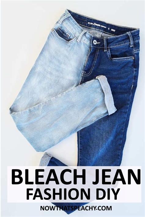 How To Bleach Your Jeans Two Tone One Leg Fashion Trend Fashion Diy Bleach Jeans Diy