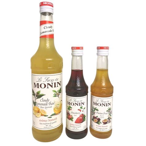 Monin Cloudy Lemonade Set 700 Ml 2 X 250 Ml Smaksirap Crema