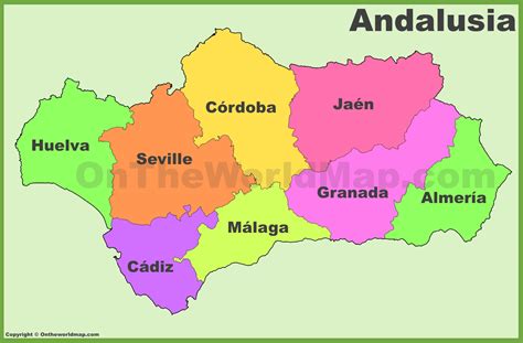 Mapa De Espana Mapa De Andalucia Provincias De Andalucia Images