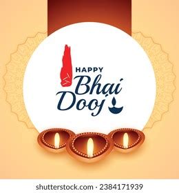 Indian Festival Happy Bhai Dooj Concept Stock Vector Royalty Free