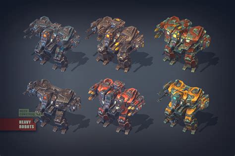 Mech Constructor Heavy Robot D Robots Unity Asset Store