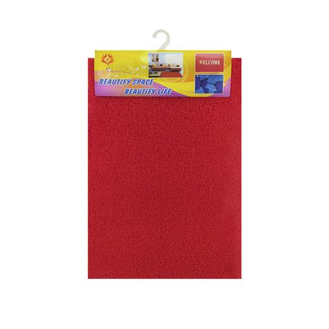 LIMPIAPIES PVC RIZADO ROJO 60X40X1 2CM ALTO TRAFICO DURBAN