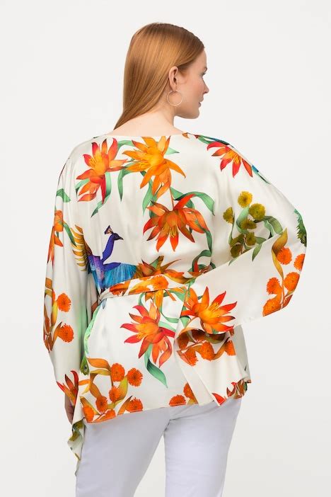 Blouse Oversize Fleurs Col En V Manches Papillon Tous Les