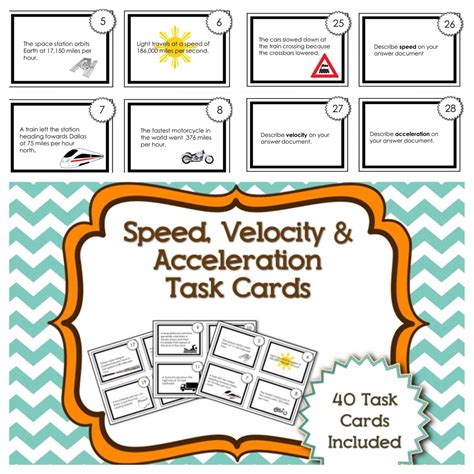 Speed Velocity And Acceleration Calculation Worksheet