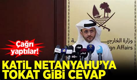 Katar Dan Katil Netanyahu Ya Tokat Gibi Cevap Habervakti Son Dakika