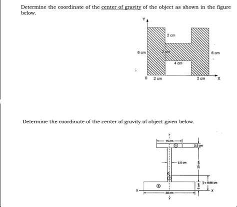 Solved Determine The Coordinates Of The Center Of Gravity Of The