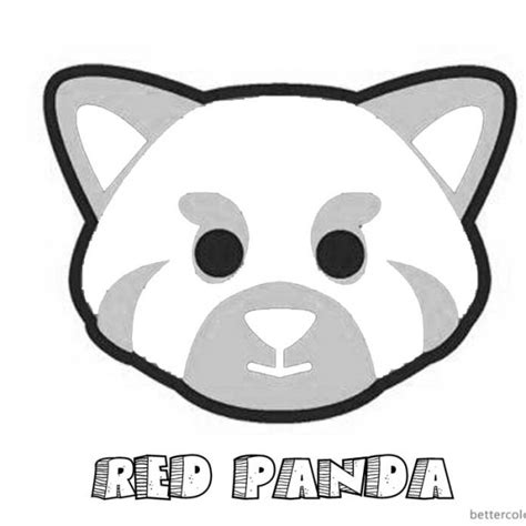 Red Panda Coloring Pages Cute Cartoon Coloring Sheet - Free Printable ...