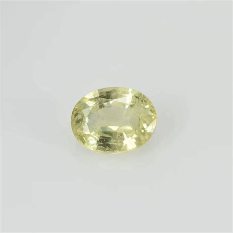 Oval Astrology Natural Unheated Untreated Lab Certified Yellow Sapphire