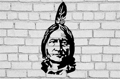 Sitting Bull Svg Sitting Bull Clip Art Lakota Sitting Bull Digital