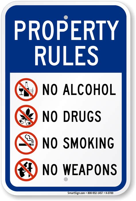 No Drugs or Alcohol Signs - Spanish and Bilingual Drug Free