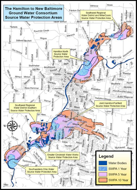 Source Water Protection Areas Map The Groundwater Consortium