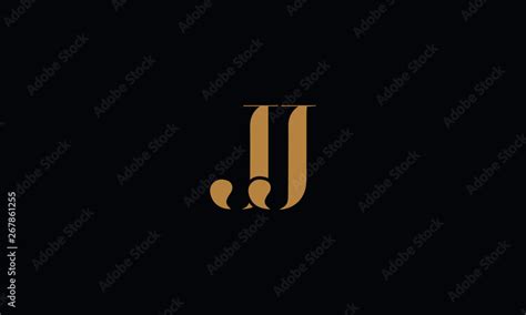 JJ logo design template vector minimal design Stock Vector | Adobe Stock