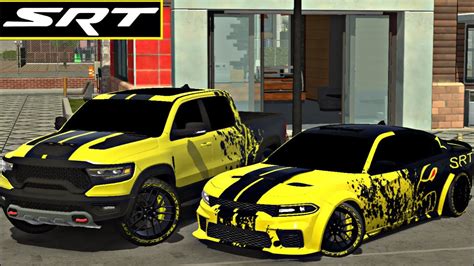 NEW CHARGER HELLCAT RAM TRX EASY DESIGN IN Car Parking Multiplayer