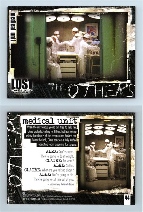 Medical Unit 44 Lost Revelations 2006 Inkworks Trading Card