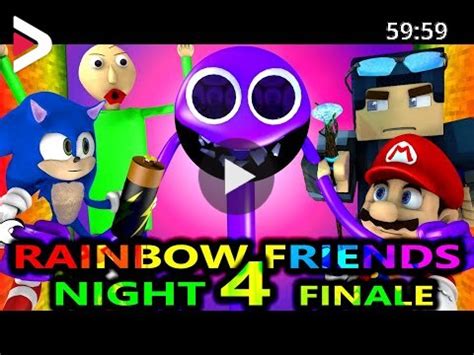 Rainbow Friends Chapter Vs Sonic Mario Baldi Steve Roblox Challenge