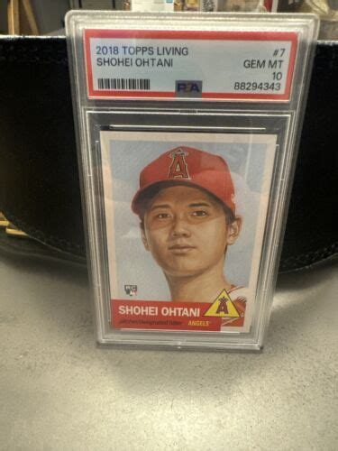 2018 Topps Living Shohei Ohtani 7 PSA 10 GEM MINT Rookie Card RC MLB