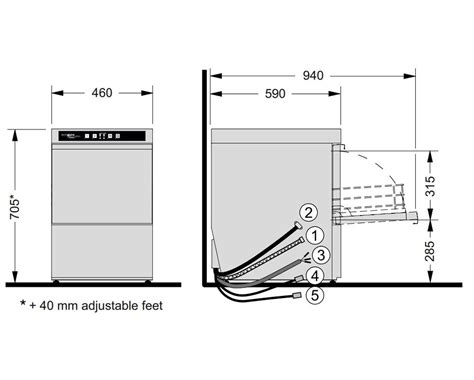 Hobart G415sw Ecomax Plus Glasswasher 400mm Basket With Internal Softener