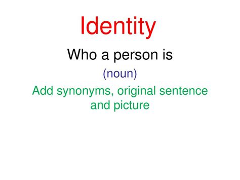 Ppt Workshop 3 Identity Crisis Target Vocabulary Powerpoint