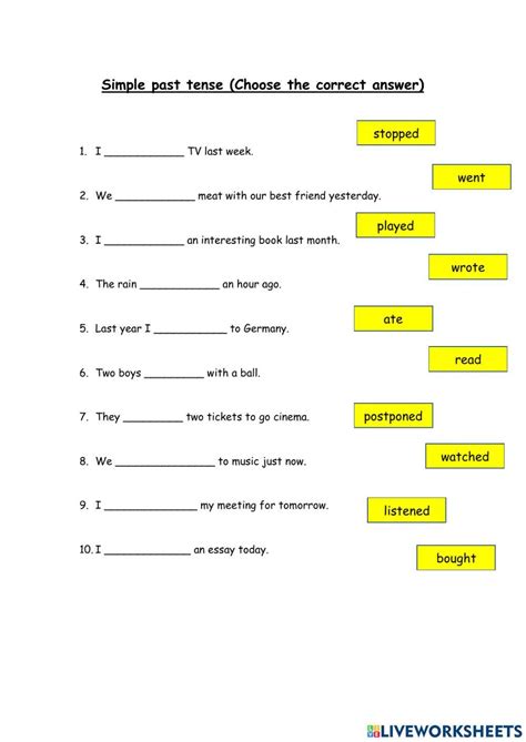 1507828 Simple Past Tense Hazelwesley