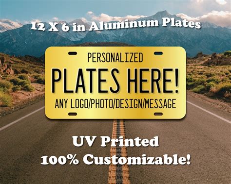 CUSTOM License Plate, Front License Plate, Vanity License Plate, Car ...