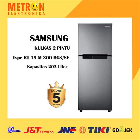 Jual SAMSUNG RT 19 M 300 BGS SE KULKAS LEMARI ES 2 PINTU 203 LITER